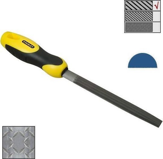 Stanley 0-22-494 Datei Metall 150mm Halbkreisförmig mit Griff
