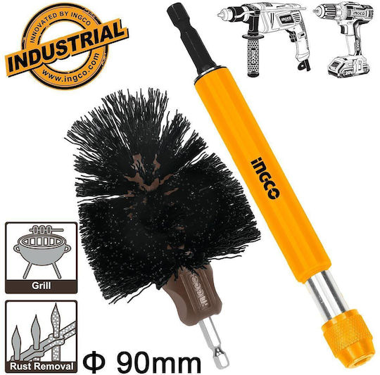 Ingco WCBH0301 Wire Brush for Drill 150mm Set of 2pcs