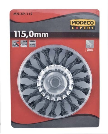 Modeco MN-69-114 Perie de sârmă cu agrafe pentru unghiular 150mm