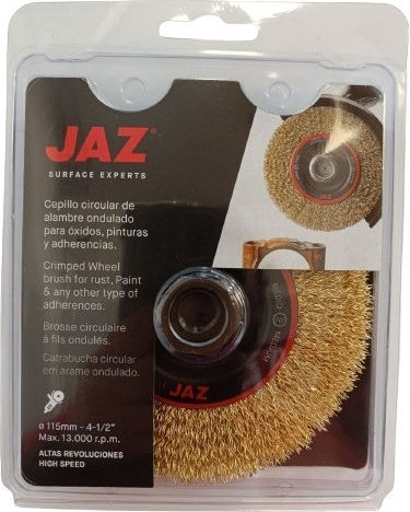 Jaz HSP0115EM14 Drahtbürste für Winkelschleifer 115mm mit M14-Gewinde