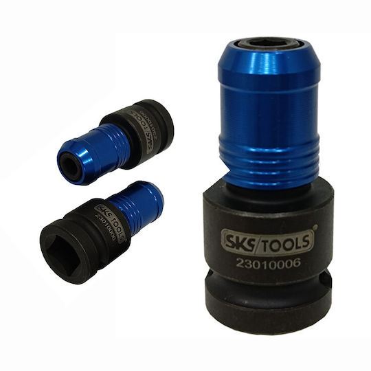 SKS Tools Αντάπτορας με Υποδοχή 1/2'' και Έξοδο 1/4''