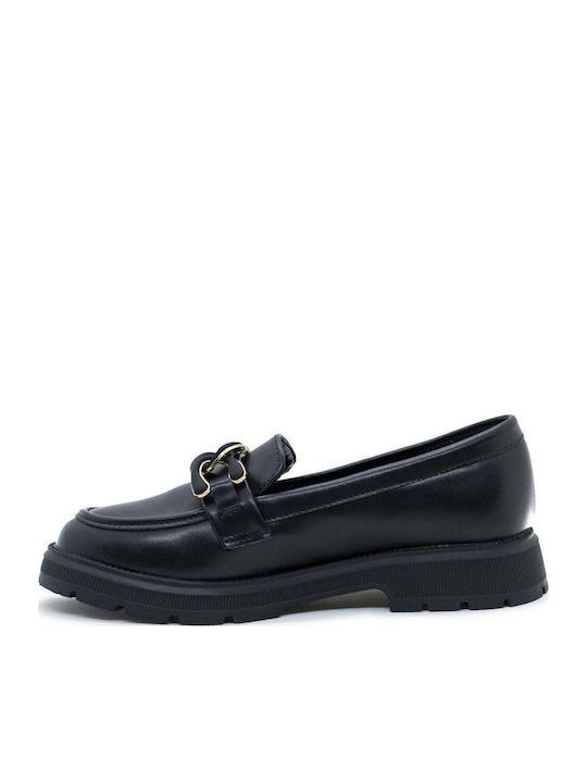 Patent Leather Moccasins Black