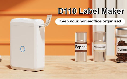 Niimbot D110 Electronic Handheld Label Maker 1 Row in White Color