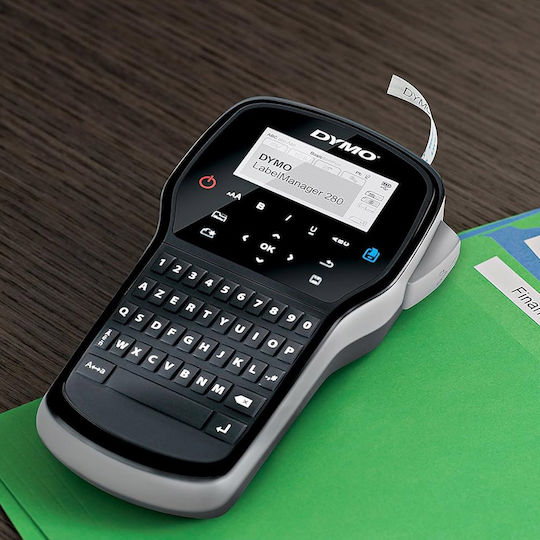 Dymo LabelManager 280 Ηλεκτρονικός Ετικετογράφος Χειρός σε Μαύρο Χρώμα