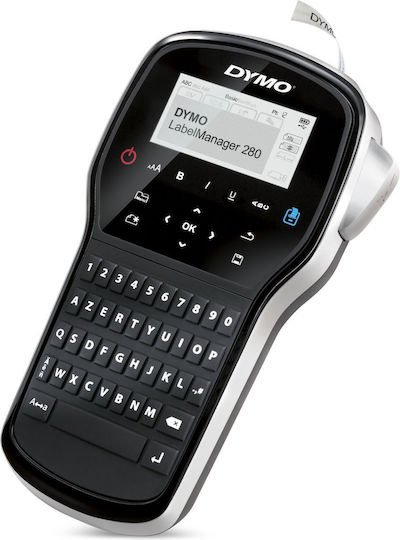 Dymo LabelManager 280 Ηλεκτρονικός Ετικετογράφος Χειρός σε Μαύρο Χρώμα