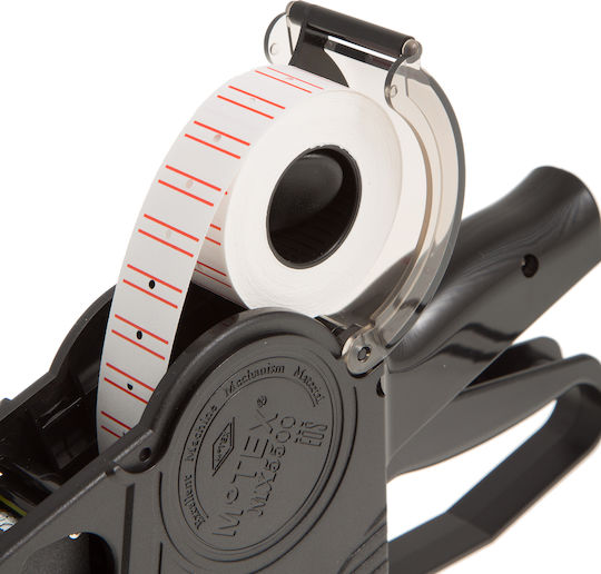 Motex MX-5500 Mechanical Handheld Label Maker 1 Row in Black Color