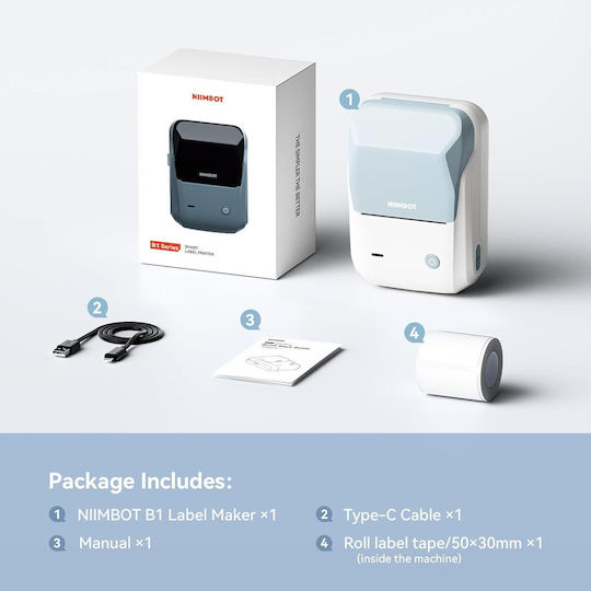 Niimbot Electronic Label Maker With Bluetooth White