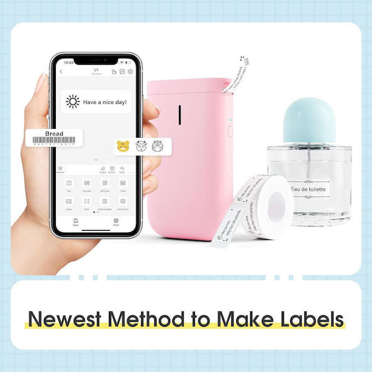 Niimbot D11 Electronic Handheld Label Maker 1 Row in Pink Color