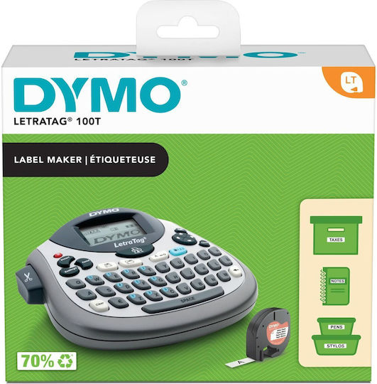 Dymo LT100T Ηλεκτρονικός Ετικετογράφος Χειρός σε Γκρι Χρώμα