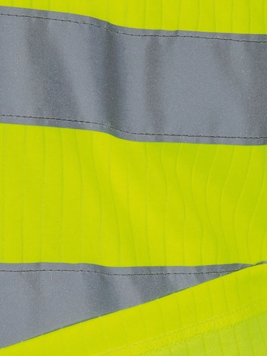 Cofra New Sun Work Polo Shirt Yellow with Reflective Tapes