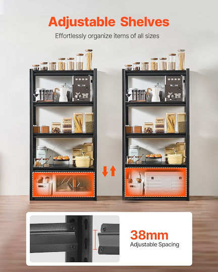 Vevor Storage Shelves 16" D X 32" W X 63" H Garage Storage Shelves 5-Tier