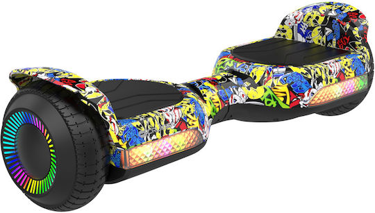 Rebel Rebel Cruiser Joy Παιδικό Hoverboard με 10km/h Max Ταχύτητα και 8km Αυτονομία Πολύχρωμο