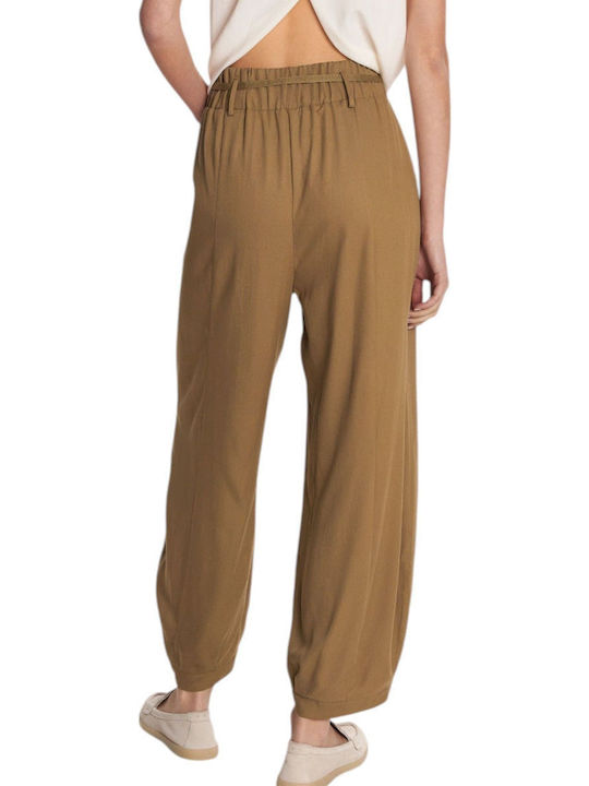 Women's Fabric Trousers Khaki