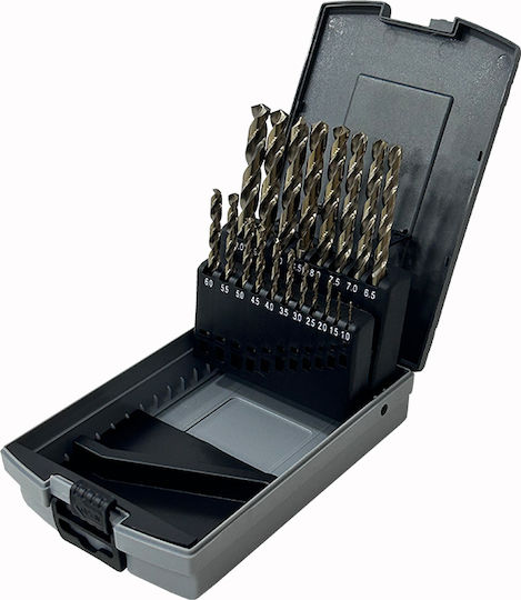 HSS Drill Bit Set 19 Pieces 5% Cobalt SKS Tools 13020053