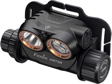 Fenix Επαναφορτιζόμενος Φακός Κεφαλής LED IP68 με Μέγιστη Φωτεινότητα 1600lm HM75R SE