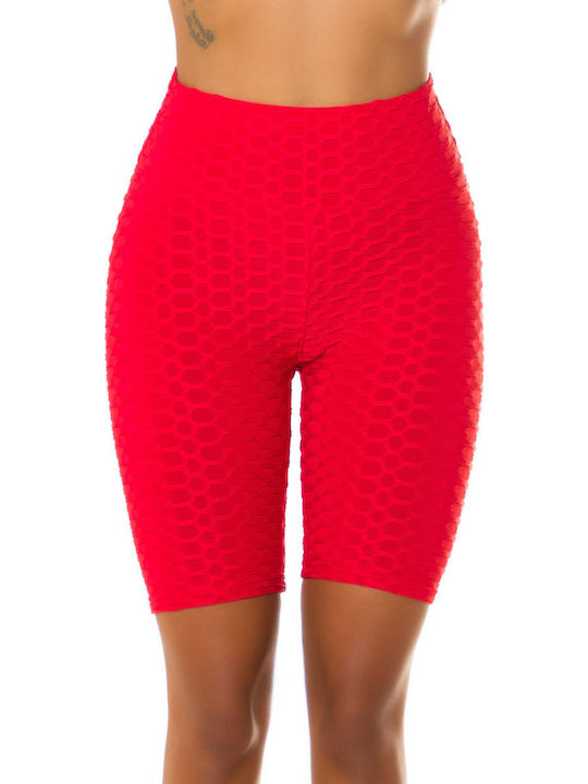 Women's Bike Training Legging Push Up Red