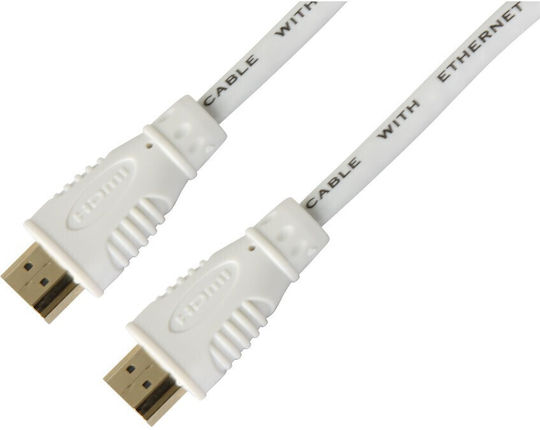 Speed Cable HDMI male - HDMI male 5m Λευκό