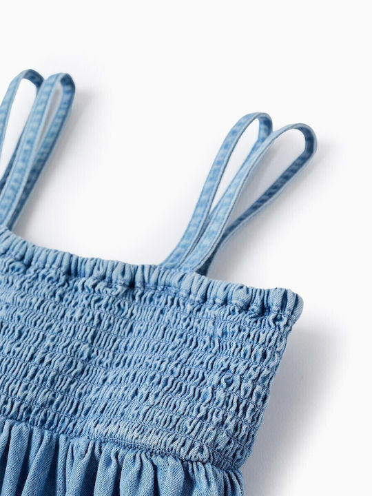 Rochie pentru Copii Fără mâneci Denim Albastru