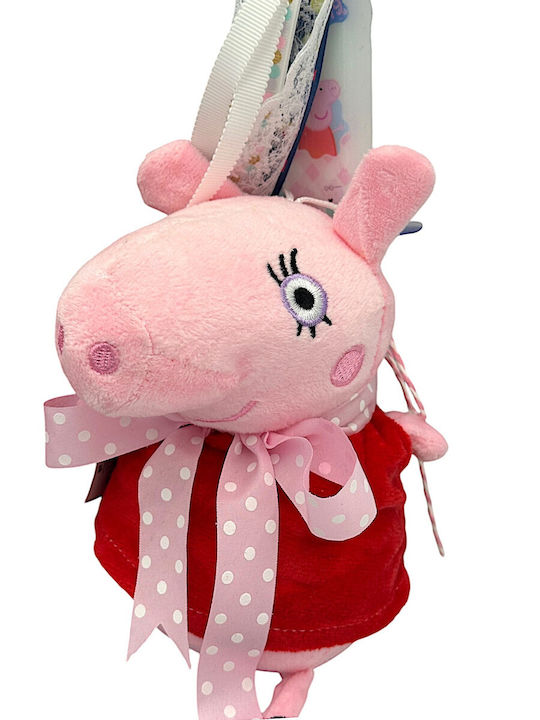 Πασχαλινή Λαμπάδα Peppa Pig Στρογγυλή με Κουτί Κόκκινη