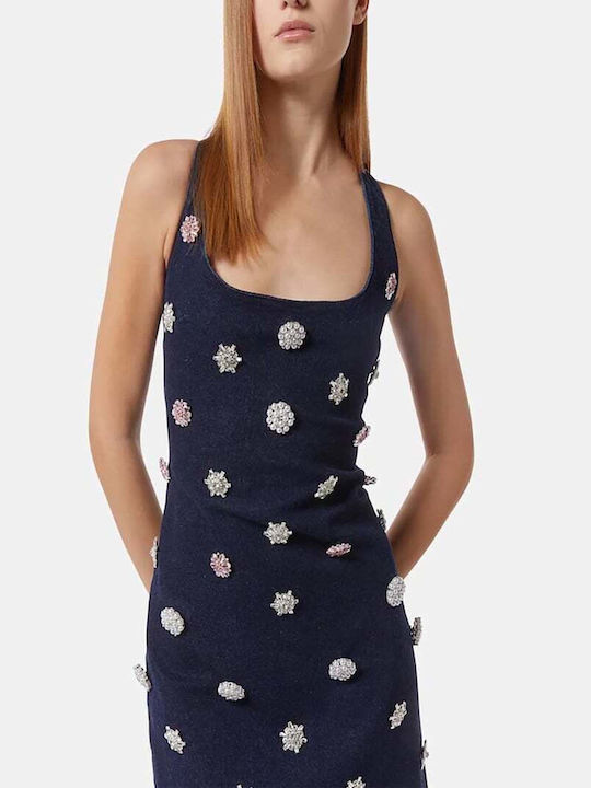Rochii Mini Rochie Denim Albastră