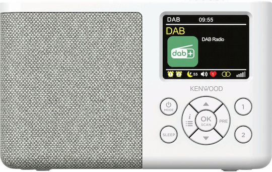 Kenwood CR-M33DAB Tragbares Radio DAB+ mit Bluetooth Weiß