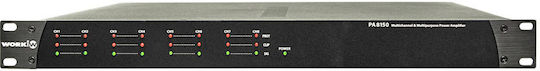 Mark 8150 PA Power Amplifier 8 Channels 150W/4Ω 80W/8Ω Black