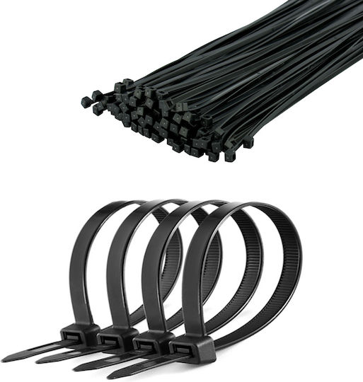 Δέσιμο Καλωδίου 4,8 Mm/30 Cm Μαύρο Cabletech 50 Τεμ