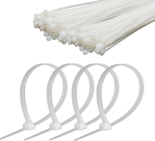 Cabletech Kabelorganisator 3,6 mm/20 cm Weiß Cabletech 100 Stück