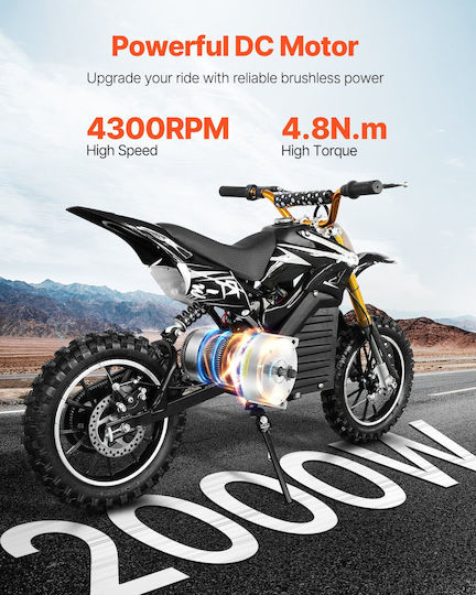 Vevor Ηλεκτροκινητήρας Μέγιστων Στροφών 4300rpm 48V