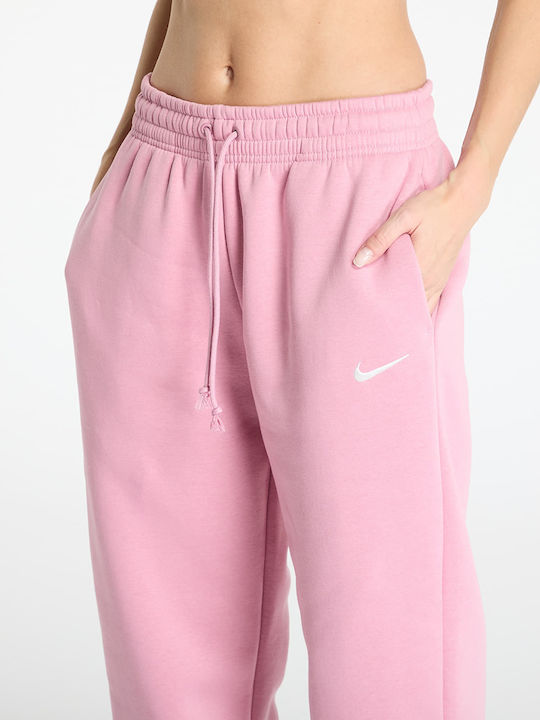 nike sweat pants pink