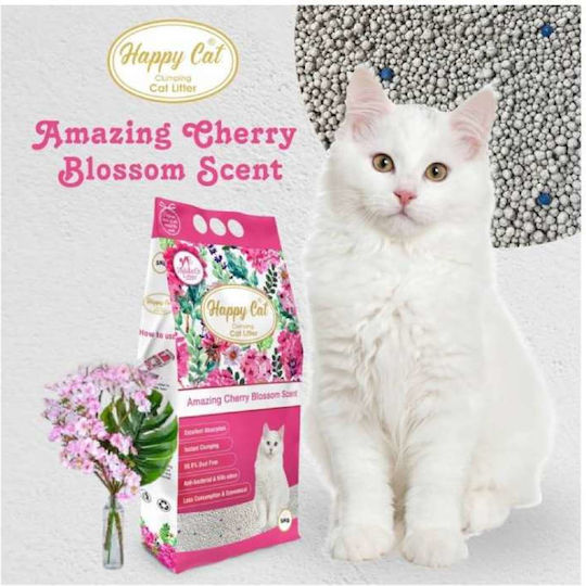 Happy Cat Bentonite Cat Litter with Scent Rose 5lt