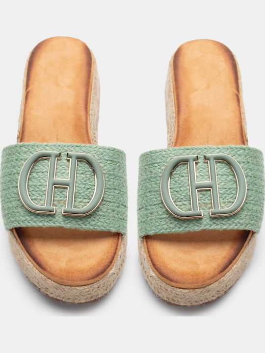 Γυναικεία Σανδάλια Flatforms Τιρκουάζ
