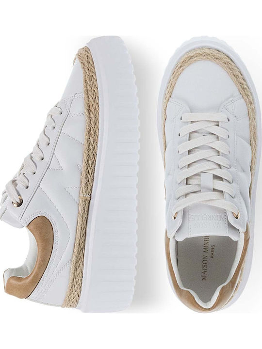 Γυναικεία Flatforms Sneakers Λευκά