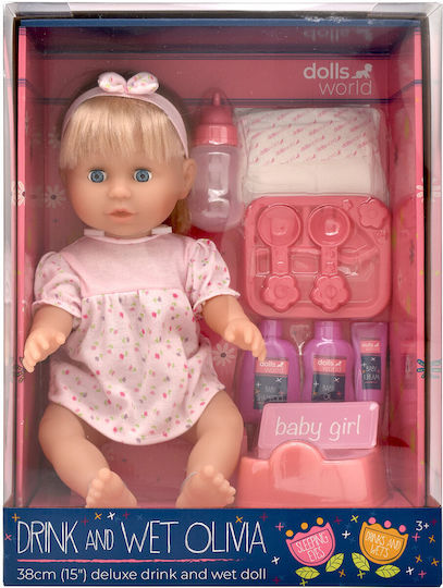 Dolls World Baby-Puppen-Set 38 cm.