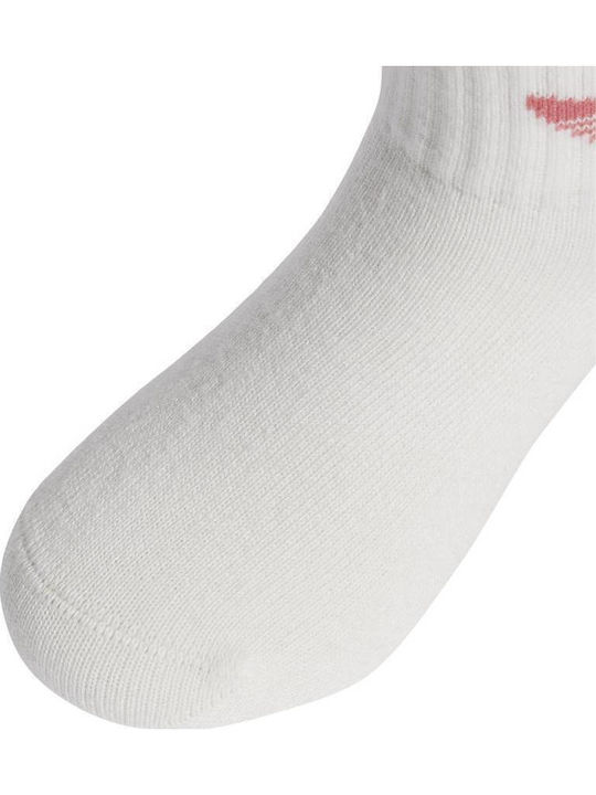 adidas Șosete pentru Copii Înălțime până la genunchi White 6 Perechi