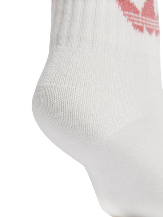 adidas Șosete pentru Copii Înălțime până la genunchi White 6 Perechi