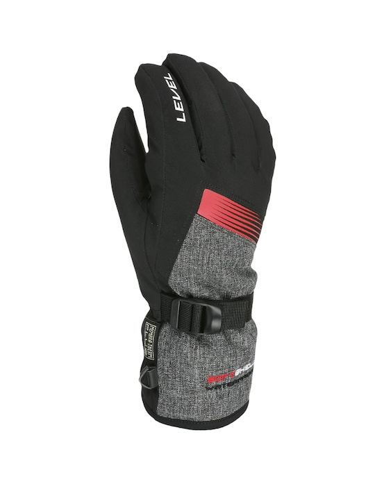 Level Unisex Ski & Snowboard Gloves Red