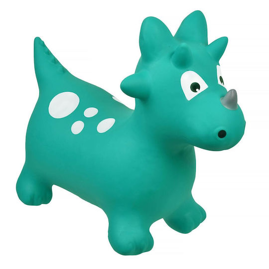 Jumping Ball Dinosaur Green Pvc 25x60cm Capacity 60cm