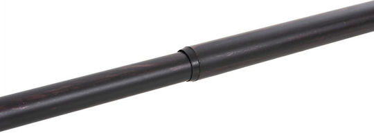 HomeMarkt Extendable Metallic Curtain Pole Ε-0316 Single 110-210cm Black Red