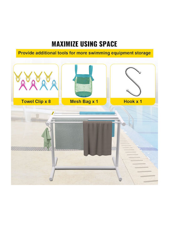 Vevor Floor Clothes Drying Rack made of Stainless Steel 40.01x40.01cm