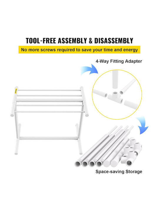 Vevor Floor Clothes Drying Rack made of Stainless Steel 40.01x40.01cm