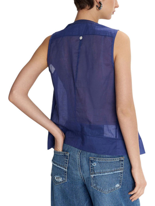 Women's Sleeveless Shirt Blue