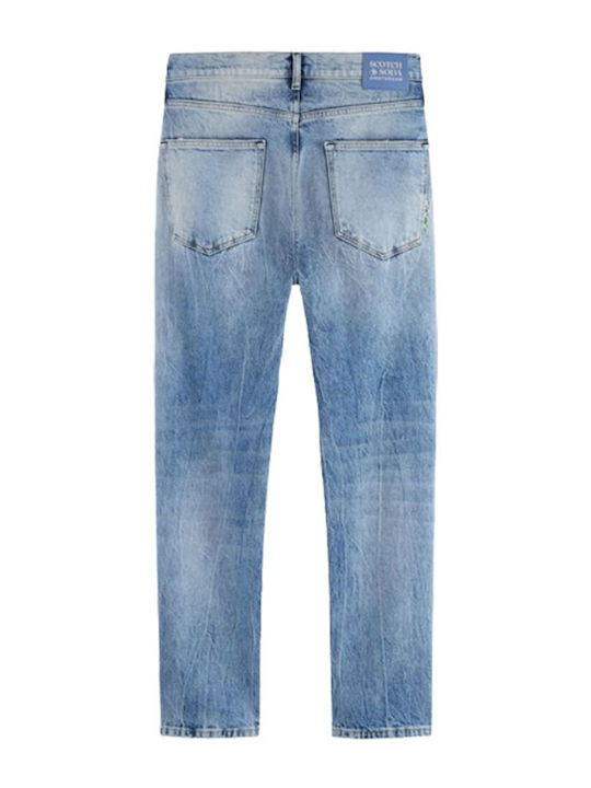 Dean Men's Jeans Pants with Loose Tapered Fit All Tied Up