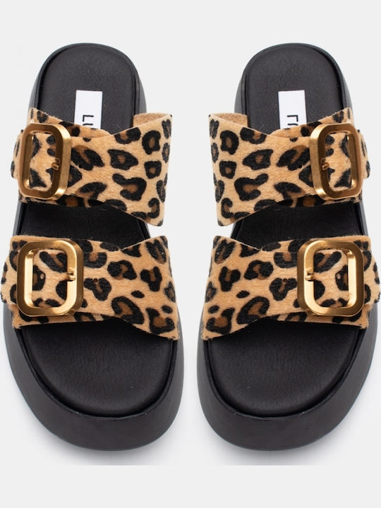 Γυναικεία Σανδάλια Flatforms Καφέ