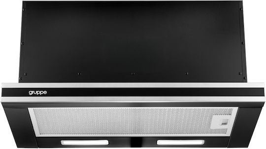 Gruppe Forte Sliding Vent Hood 60cm Black