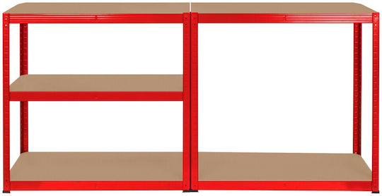 Rebel Dexion Regal Verzinkt 90x40x180cm mit 5 Regalen Gesamtbelastbarkeit 750kg