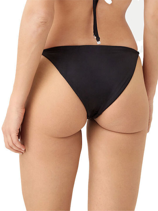 Bikini Inferioare cu Dantelă Negru