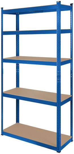 Rebel Dexion Shelf Galvanized 90x40x180cm With 5 Shelves Total Load Capacity 750kg