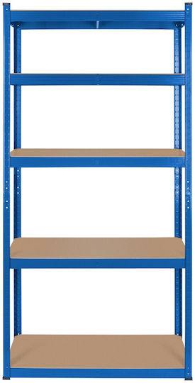Rebel Dexion Shelf Galvanized 90x40x180cm With 5 Shelves Total Load Capacity 750kg