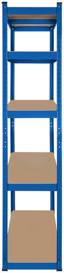 Rebel Dexion Shelf Galvanized 90x40x180cm With 5 Shelves Total Load Capacity 750kg